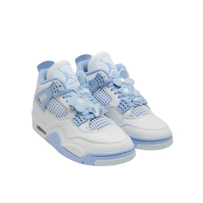 NIKE AIR JORDAN 4 ALUMINUM WHITE ALUMINUM BLUE TINT HV0823 100