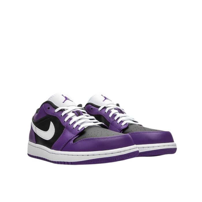 NIKE AIR JORDAN 1 LOW COURT PURPLE BLACK WHITE 553558 501