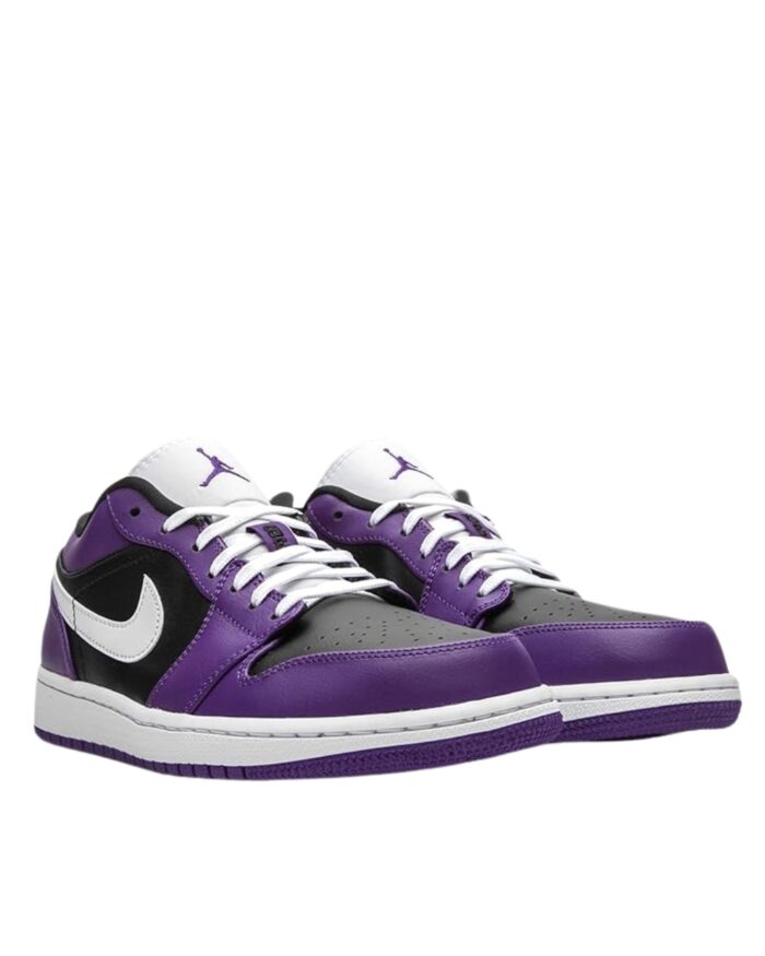 NIKE AIR JORDAN 1 LOW COURT PURPLE BLACK WHITE 553558 501