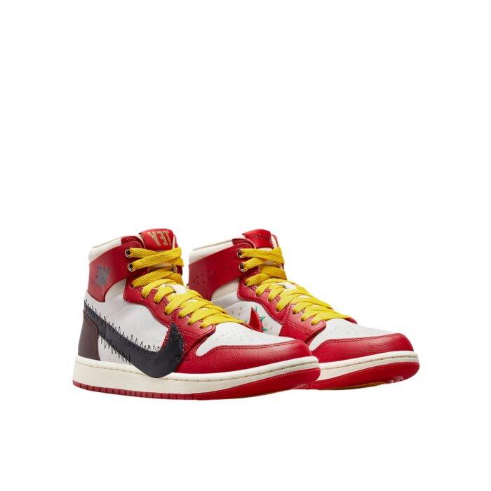 NIKE AIR JORDAN 1 HIGH ZOOM AIR CMFT 2 X THE TEYANA TAYLOR GYM RED BLACK SUMMIT WHITE EARTH COCONUT MILK FJ0604 601