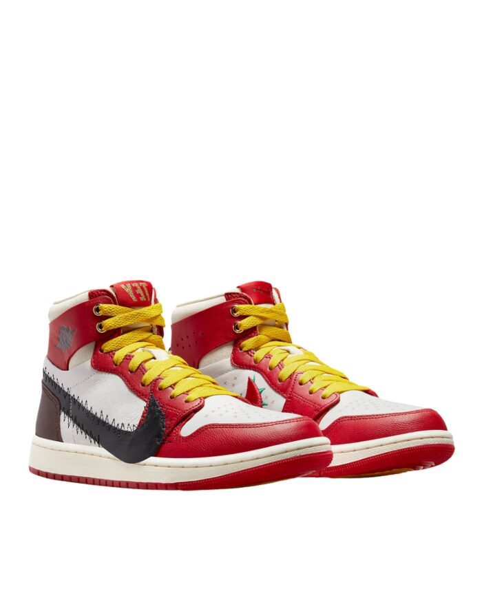 NIKE AIR JORDAN 1 HIGH ZOOM AIR CMFT 2 X THE TEYANA TAYLOR GYM RED BLACK SUMMIT WHITE EARTH COCONUT MILK FJ0604 601