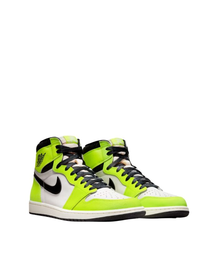 NIKE AIR JORDAN 1 HIGH OG VISIONAIRE VOLT SAIL BLACK 555088 702