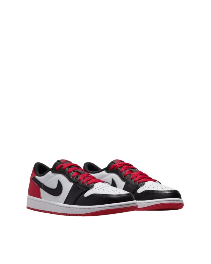 NIKE AIR JORDAN 1 LOW OG BLACK WHITE VARSITY RED CZ0790 106