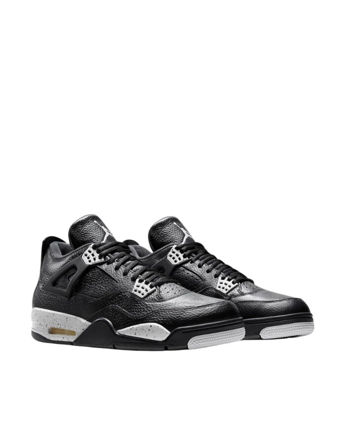 NIKE AIR JORDAN 4 RETRO OREO BLACK TECH GREY BLACK 314254 033