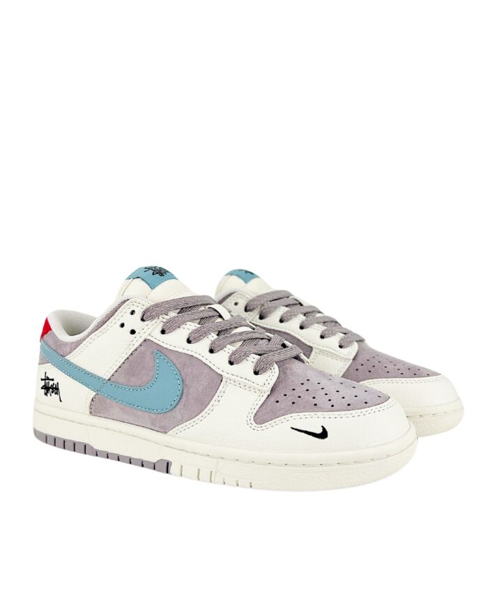 NIKE SB DUNK LOW X STUSSY WHITE BLUE GREY HOOK STAR CY5979 108