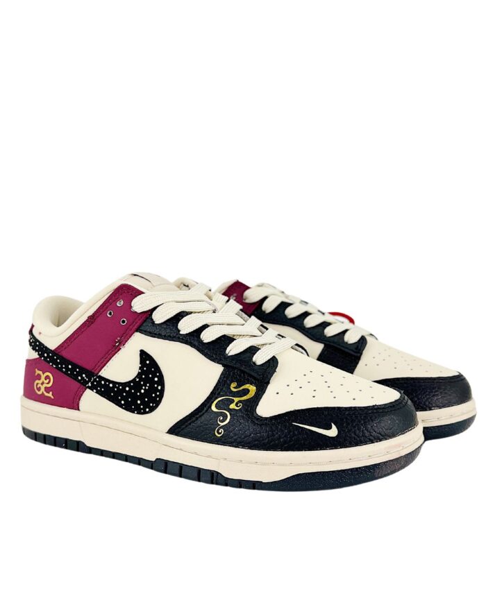 NIKE DUNK SB LOW LUNAR YEAR OF THE SNAKE WHITE BLACK RED