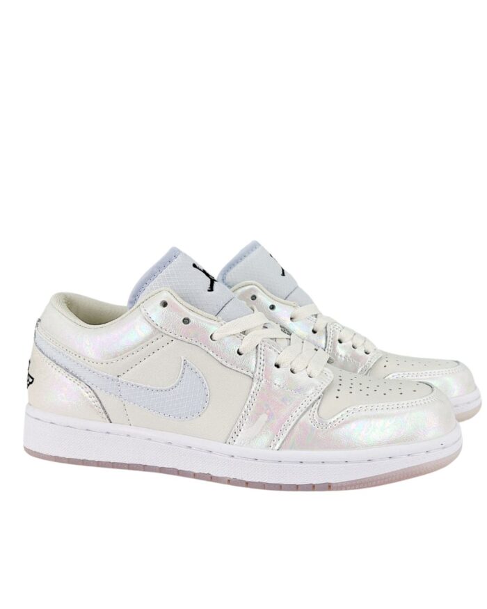 NIKE AIR JORDAN 1 LOW SE LNY PHANTOM WHITE BLACK FOOTBALL GREY HF4080 001