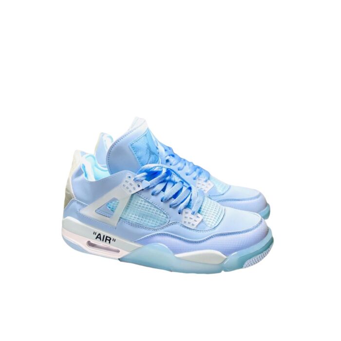 NIKE AIR JORDAN 4 RETRO X OW ICE BLUE