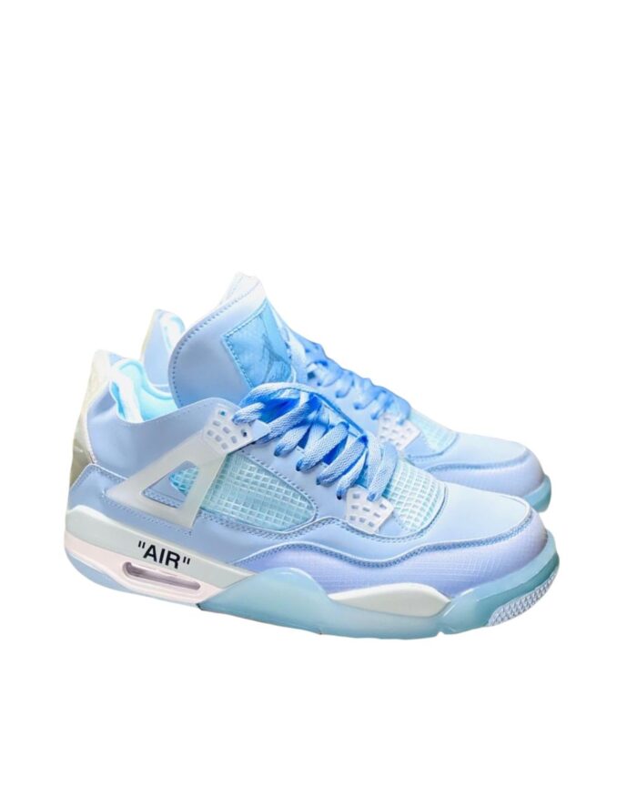 NIKE AIR JORDAN 4 RETRO X OW ICE BLUE