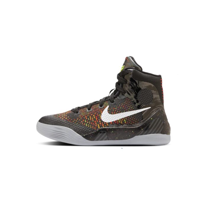NIKE KOBE 9 PROTRO ELITE MASTERPIECE BLACK METALLIC SILVER BRIGHT CRIMSON VOLT FZ7335 001 - Image 2