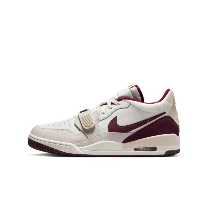 NIKE AIR JORDAN LEGACY 312 LOW YEAR OF THE SNAKE SAIL WHITE METALLIC GOLD BRIGHT BURGUNDY WINE RED IB4712 161 - Image 2