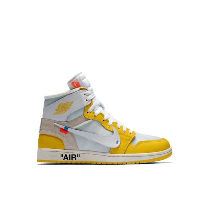 NIKE AIR JORDAN 1 RETRO HIGH X OFF WHITE CANARY YELLOW AQ0818 149 - Image 2