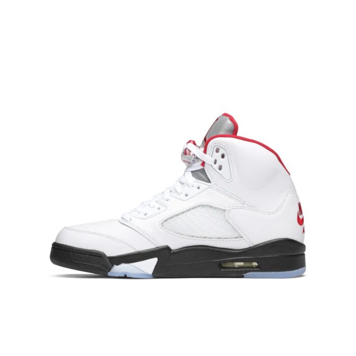 NIKE AIR JORDAN 5 RETRO FIRE RED SILVER TONGUE DA1911 102 - Image 2