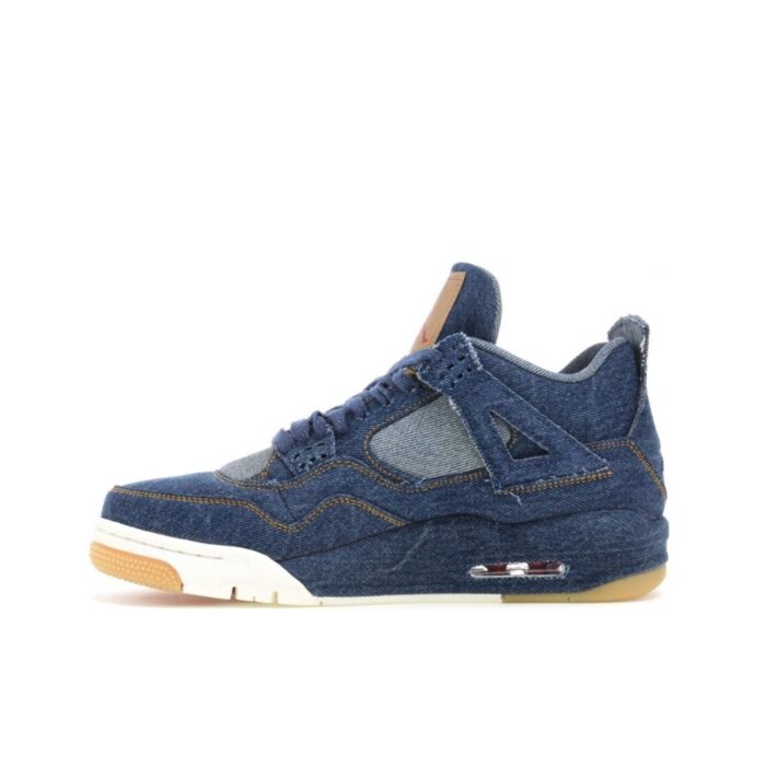 NIKE AIR JORDAN 4 RETRO X LEVI'S DENIM AO2571 401 - Image 2