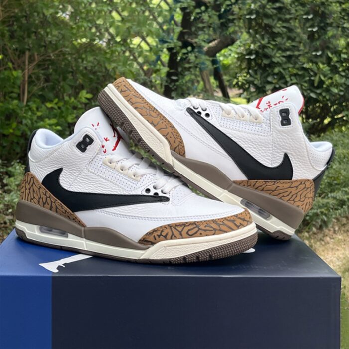 NIKE AIR JORDAN 3 X TRAVIS SCOTT PALOMINO CT8532 120 - Image 2