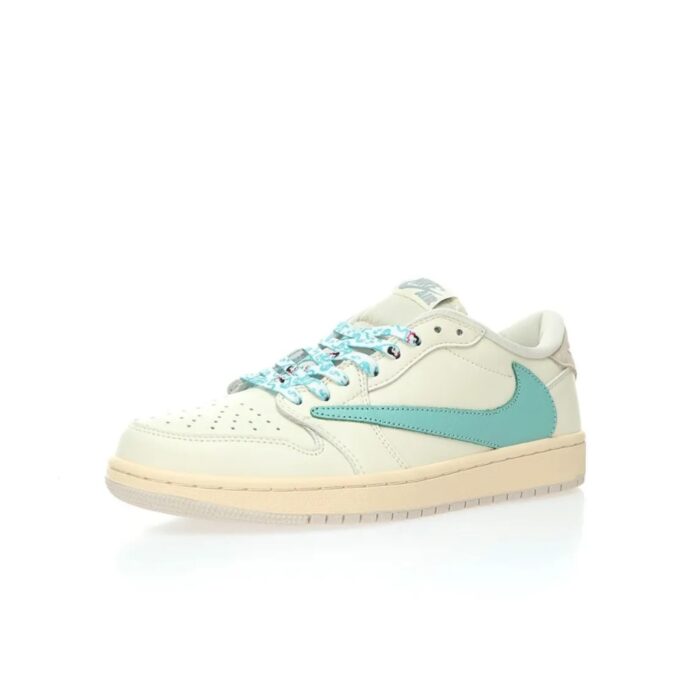 NIKE AIR JORDAN 1 LOW X TRAVIS SCOTT TIFFANY CREAM - Image 2