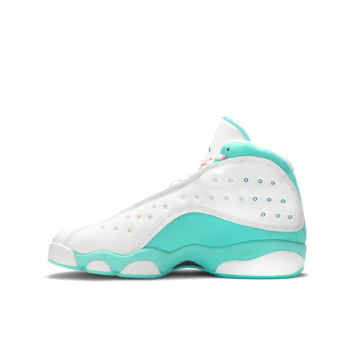 NIKE AIR JORDAN 13 RETRO WHITE SOAR GREEN PINK 439358 100 - Image 2