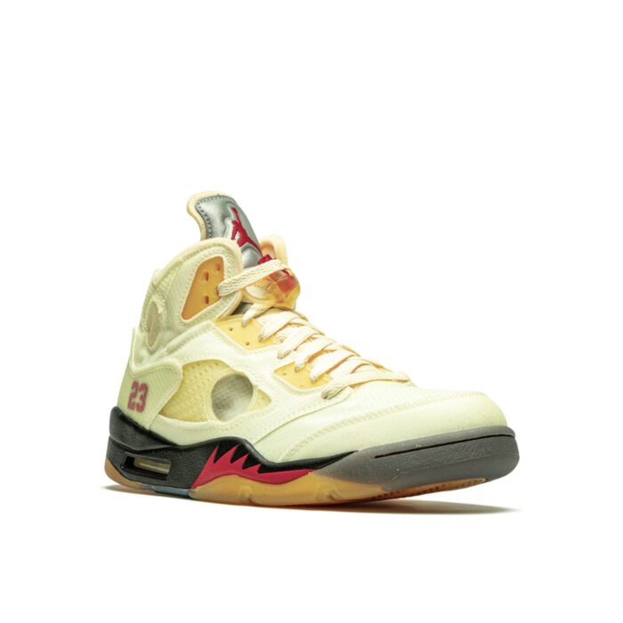 NIKE AIR JORDAN 5 X OFF WHITE PLOT TWIST SAIL CT8480 100 - Image 2