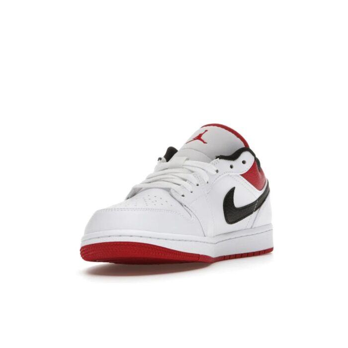 NIKE AIR JORDAN 1 LOW WHITE UNIVERISTY RED 553558 118 - Image 3