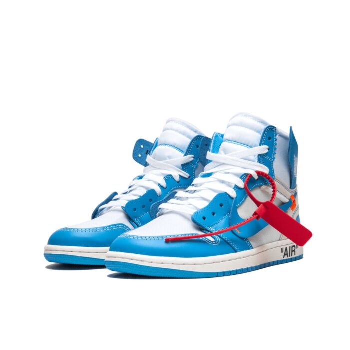NIKE AIR JORDAN 1 RETRO HIGH X OFF WHITE UNIVERSITY BLUE AQ0818 148 - Image 4