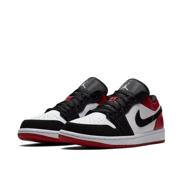 NIKE AIR JORDAN 1 LOW BLACK TOE 553558 116 - Image 4