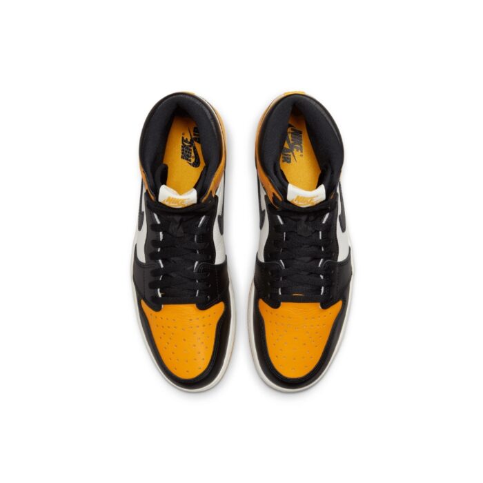 NIKE AIR JORDAN 1 RETRO HIGH OG TAXI YELLOW TOE 555088 711 - Image 4
