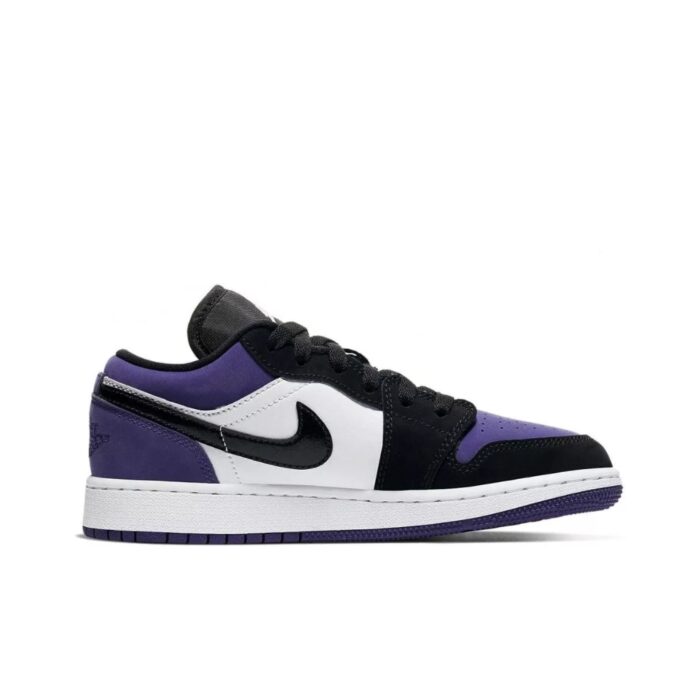 NIKE AIR JORDAN 1 LOW COURT PURPLE GS 553560 125 - Image 2