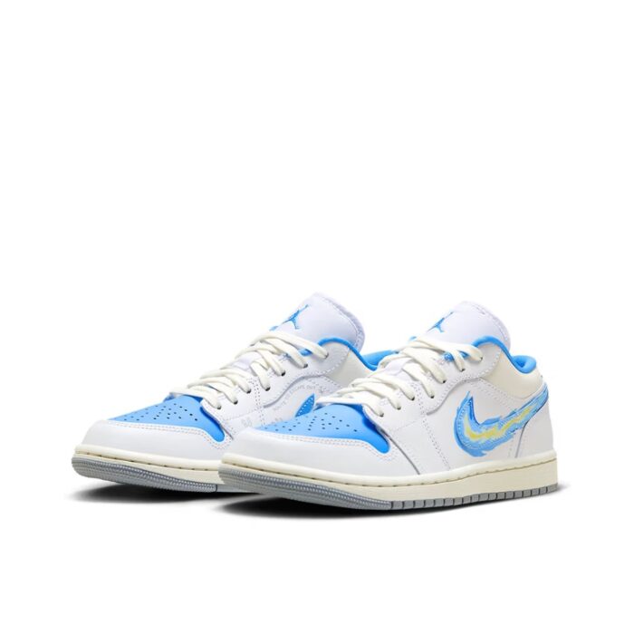 NIKE JORDAN 1 LOW BORN TO FLY UNIVERSITY BLUE - Image 4