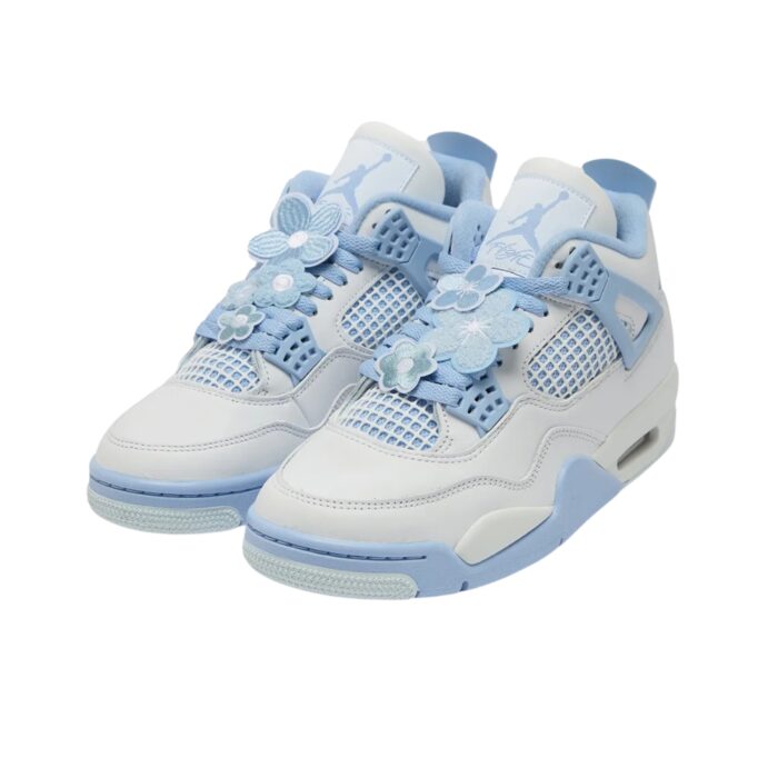 NIKE AIR JORDAN 4 ALUMINUM WHITE ALUMINUM BLUE TINT HV0823 100 - Image 3