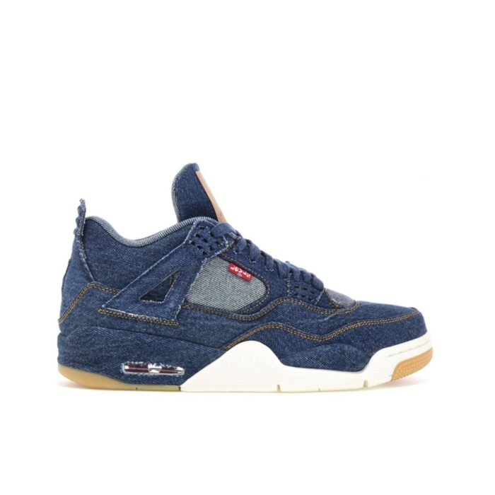 NIKE AIR JORDAN 4 RETRO X LEVI'S DENIM AO2571 401 - Image 3
