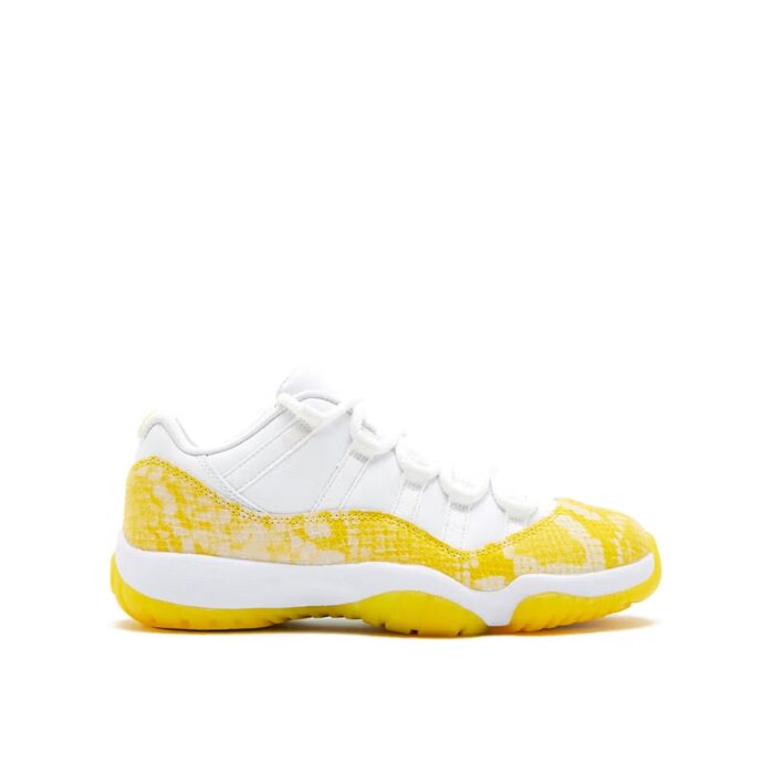 NIKE AIR JORDAN 11 RETRO LOW YELLOW SNAKESKIN AH7860 107 - Image 3
