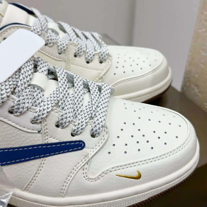 NIKE AIR JORDAN 1 LOW X TRAVIS SCOTT X STUSSY BLUE WHITE - Image 5