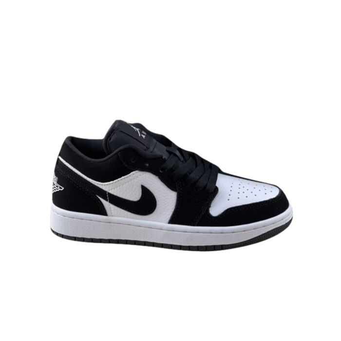 NIKE AIR JORDAN 1 LOW WHITE BLACK - Image 2