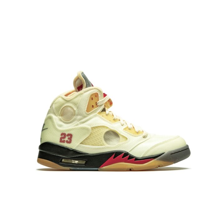NIKE AIR JORDAN 5 X OFF WHITE PLOT TWIST SAIL CT8480 100 - Image 3