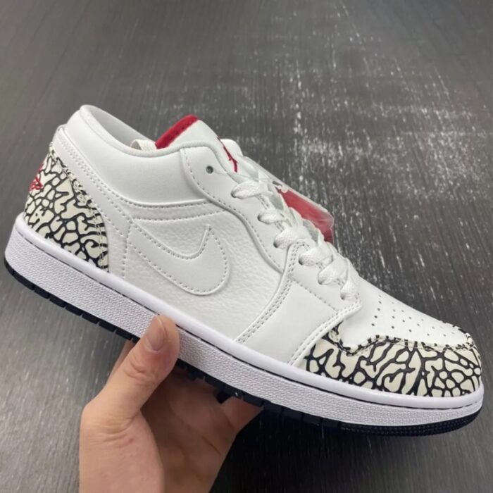 NIKE AIR JORDAN 1 PHAT LOW CEMENT 350571 161 - Image 2