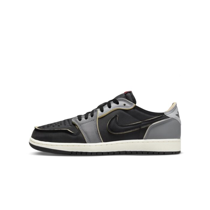 NIKE AIR JORDAN 1 LOW BLACK AND SMOKE GREY DV0982 006 - Image 2