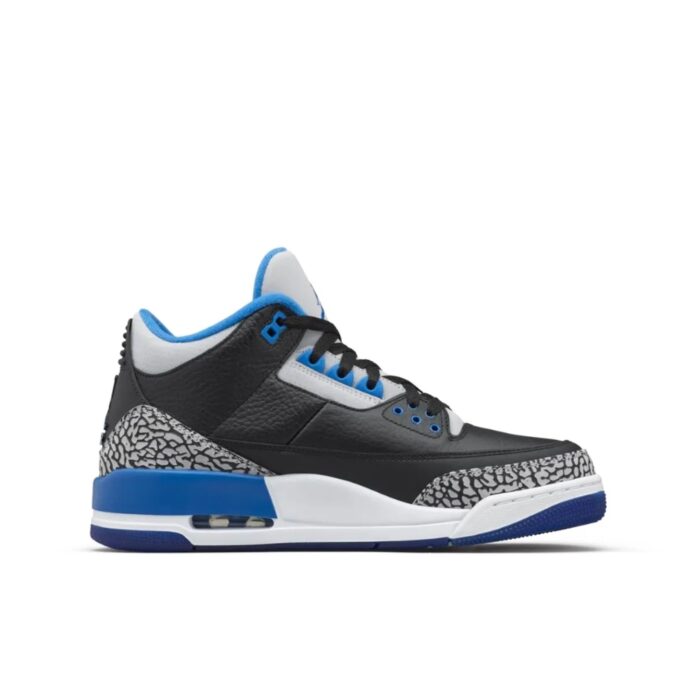 NIKE AIR JORDAN 3 RETRO SPORT BLUE 136064 007 - Image 3