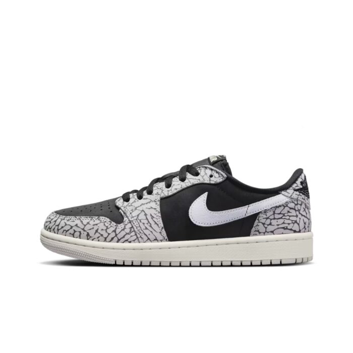 NIKE AIR JORDAN 1 RETRO LOW OG BLACK CEMENT CZ0790 001 - Image 3