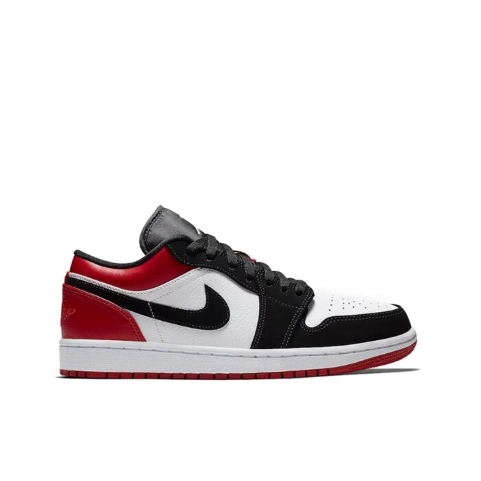 NIKE AIR JORDAN 1 LOW BLACK TOE 553558 116 - Image 3