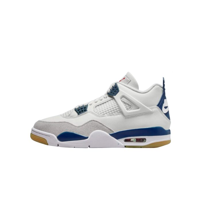 NIKE AIR JORDAN 4 SUMMIT WHITE NAVY NEUTRAL GREY GUM YELLOW VARSITY RED DR5415 100 - Image 2