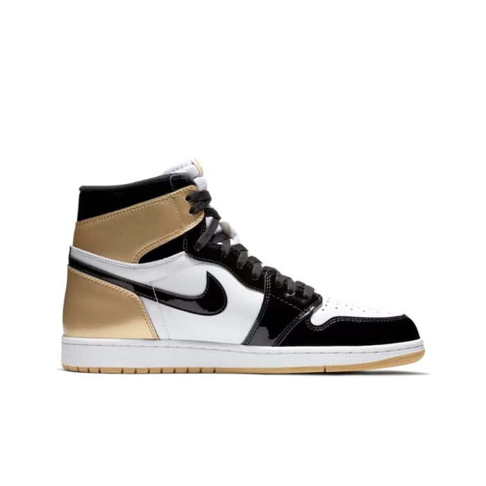 NIKE AIR JORDAN 1 BLACK GOLD - Image 3