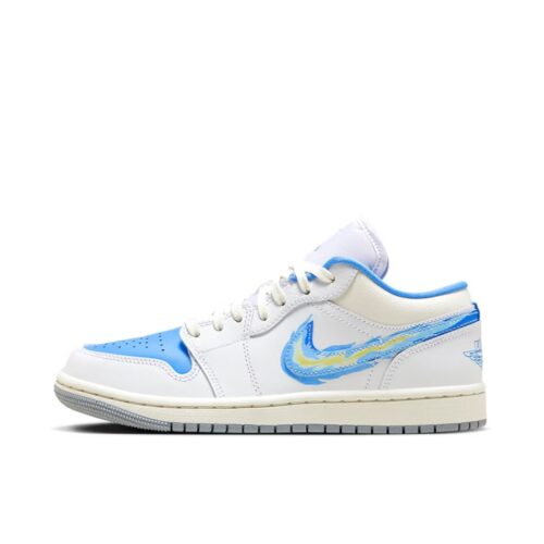 NIKE JORDAN 1 LOW BORN TO FLY UNIVERSITY BLUE - Image 3