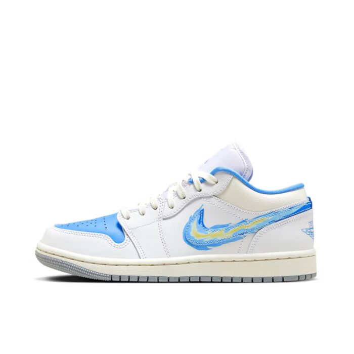 NIKE JORDAN 1 LOW BORN TO FLY UNIVERSITY BLUE - Image 3