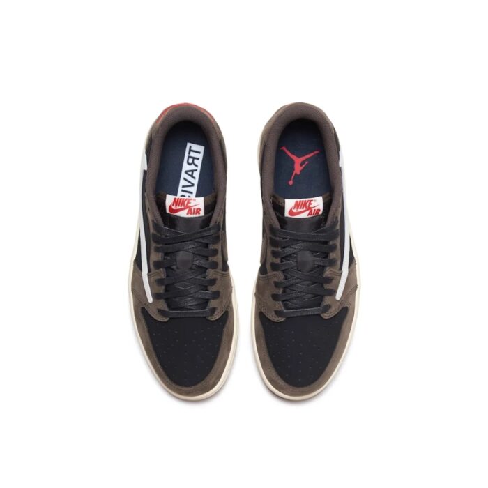 NIKE AIR JORDAN 1 LOW OG X TRAVIS SCOTT DARK MOCHA CQ4277 001 - Image 4