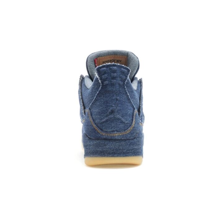 NIKE AIR JORDAN 4 RETRO X LEVI'S DENIM AO2571 401 - Image 5
