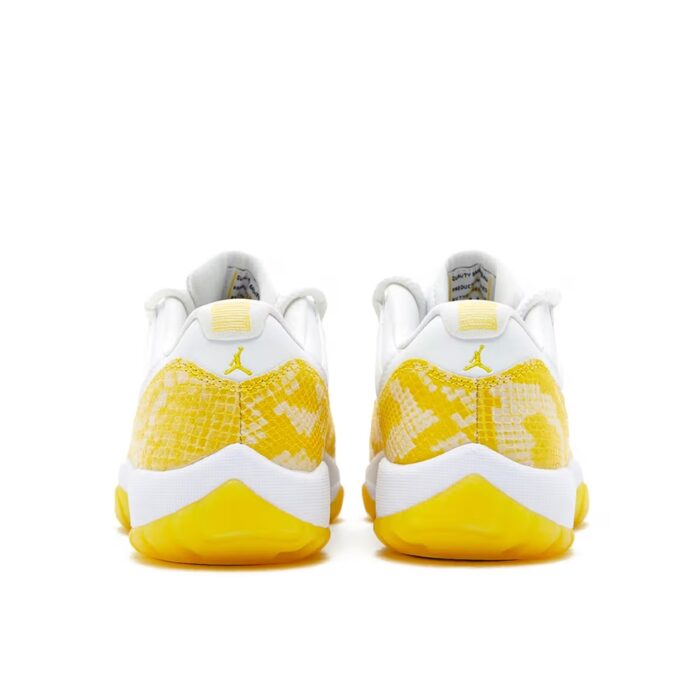 NIKE AIR JORDAN 11 RETRO LOW YELLOW SNAKESKIN AH7860 107 - Image 4