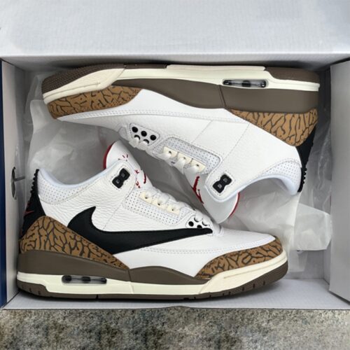NIKE AIR JORDAN 3 X TRAVIS SCOTT PALOMINO CT8532 120 - Image 4