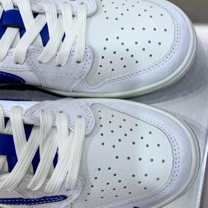 NIKE AIR JORDAN 1 X TRAVIS SCOTT X SUPREME WHITE BLUE RED - Image 5