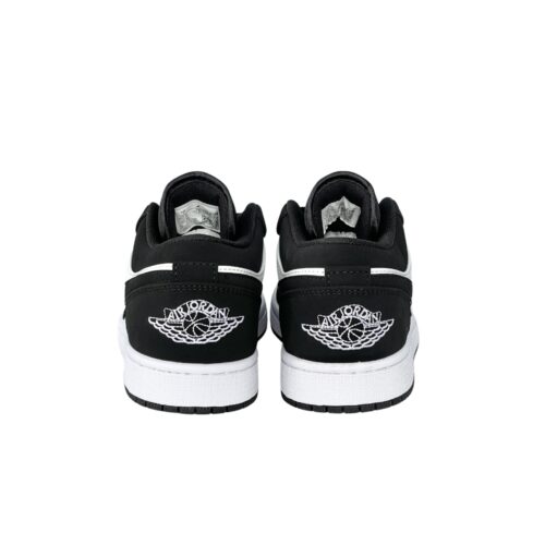 NIKE AIR JORDAN 1 LOW WHITE BLACK - Image 4