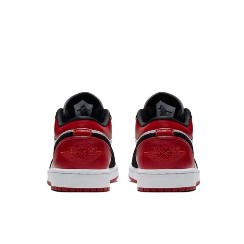 NIKE AIR JORDAN 1 LOW BLACK TOE 553558 116 - Image 6